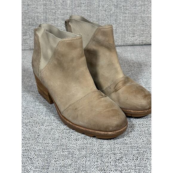 Sorrel Shoes - Sorel Women's Cate Chelsea Boot - Casual Waterproof - Sandy Tan - Size 9